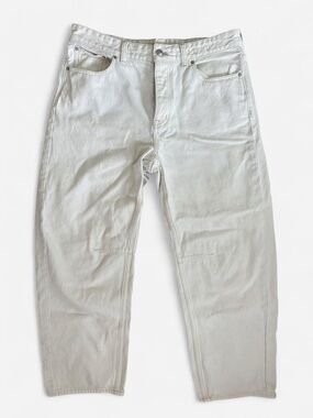 Madewell Women’s White Barrel Jeans
